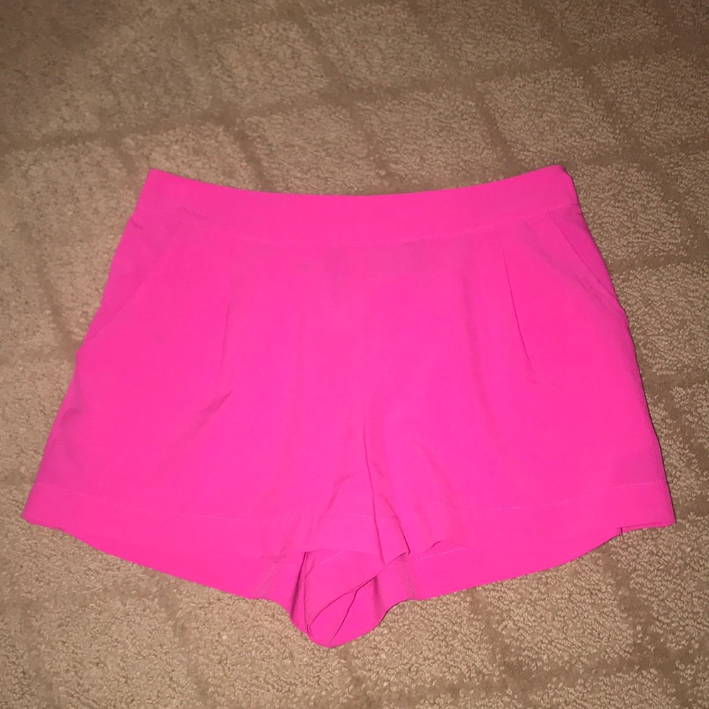 Hot pink shorts
